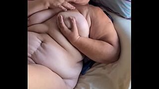 Busty Milf has an amazing hard orgasms with her hairy pussy.