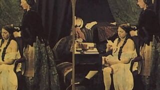 Retro Hairy Pussy Lesbian Threesome