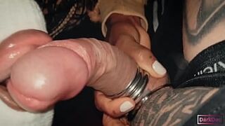The Kinky Queen of Whores "Dark Dea" in: The Nympho Thief Devouring Cocks gets her Hairy Pussy screwed by a Big White Cock (pov-offset)