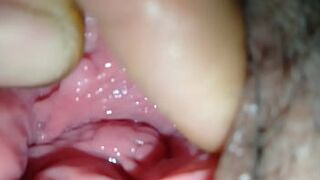Stick a finger in the Thai girl's clitoris. Her pussy is very beautiful and lickable. Her pussy is white and her clit is smooth.