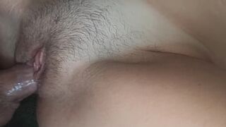 Teen pussy closeup, very wet teen with hairy pussy - ProgrammersWife, hot teen was fucked in missionary closeup, you can see her wet pussy very close